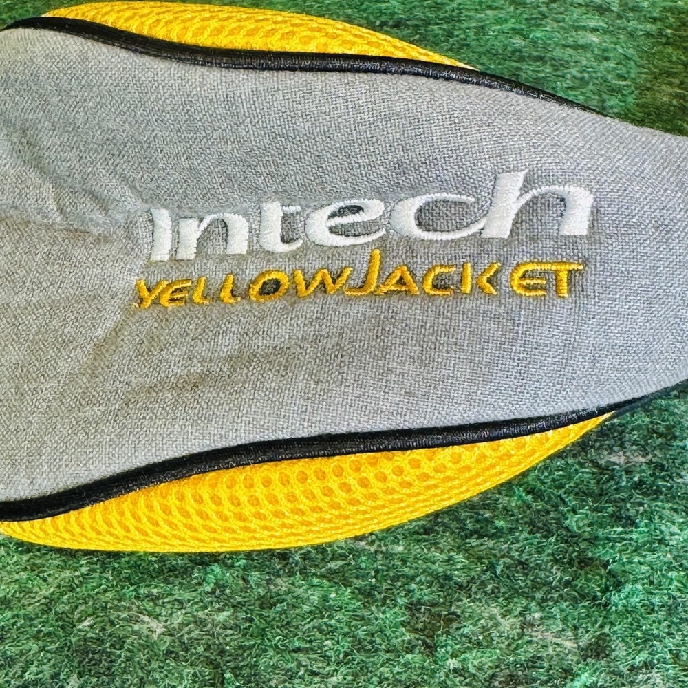 Intech YellowJacket Driver Headcover Yellow Acrylic Nylon Golf Club Cover
